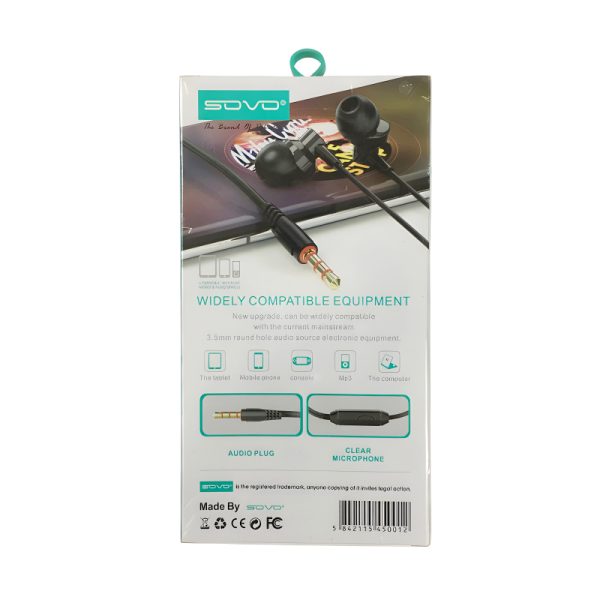 SOVO SH-10 Smart High Quality Sound Handsfree For Mobiles